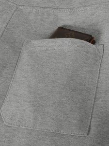 Short de survêtement uni vierge avec impression de logo personnalisé Short de sport de gymnastique en coton molletonné pour hommes à vendre - Product Image 6