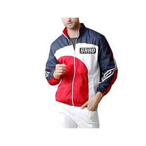 Veste coupe-vent GAA à taille élastique avec coque extérieure à séchage rapide fermeture à glissière complète sur le devant et options de logo de l'équipe du club quantité minimale de commande OEM - Product Image 6