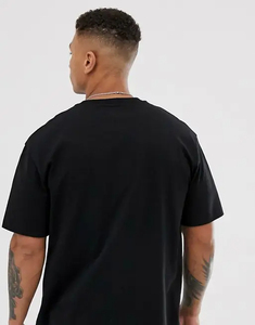 Camiseta de algodón de gran tamaño para hombre, camiseta personalizada de gran tamaño, camiseta cuadrada lisa en blanco, camisetas unisex de algodón de fabricante personalizado 00 Gsm - Product Image 2