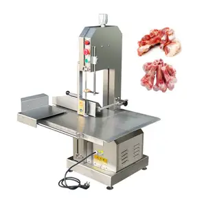 Ağır otomatik dondurulmuş kemik testere elektrikli kullanılan et ve kemik testere et balık kesme makinesi otomatik kemik kesme makinesi
