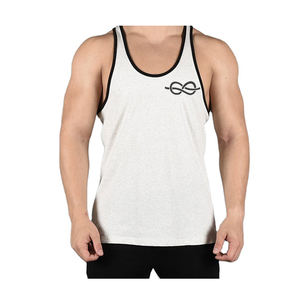 Débardeur de sport en coton pour homme avec logo personnalisé, sans manches, respirant, style streetwear pour le sport, la remise en forme et la musculation - Product Image 1
