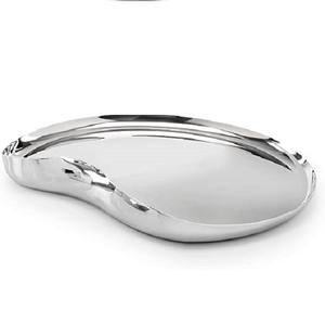 Mesa de té esmaltada roja personalizada, fruta plato metálico para servir, bandeja decorativa para mesa de comedor, venta al por mayor, 2023 - Product Image 5