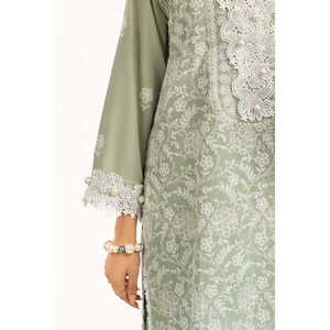 Traje de Verano de 3 Piezas para Mujer, Color Verde, Bordado, para Jardín - Product Image 3