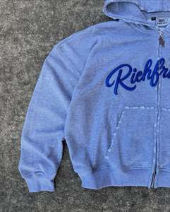 OEM personalizado 100% alta calidad Unisex pulóver Sudadera con capucha para hombre de gran tamaño gráfico algodón poliéster 280 320 GSM patrón sólido bordado - Product Image 4