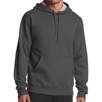 Sweat à capuche en molleton mélangé de coton pour homme, imprimé en relief, motif uni, teinture unie, broderie, impression numérique, bicolore