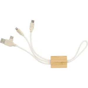 Juego de Cables de Carga 3 en 1 Personalizados Keegan para Dispositivos USB, para Artículos Promocionales - Product Image 2