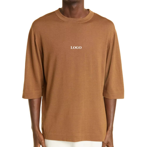 2025 personalizado su propio logotipo ropa informal de gran tamaño media manga hombres camiseta último diseño transpirable camiseta para hombres comodidad - Product Image 2