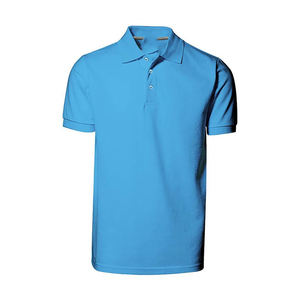 Polo classique 100% coton pour hommes respirant à manches courtes haut décontracté coupe ajustée avec T-shirt doux Technics brodé - Product Image 1
