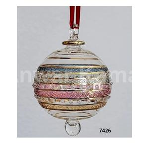 Large MultiColour Hand Painted Attractive Colour <b>Glass</b> Ball Handmade Hanging Christmas <b>Tree</b> Decorative Birthday Anniversary Gift - Product Image 1