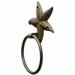 <b>Hand</b> Forged <b>Black</b> Bathroom <b>Towel</b> Ring, Wrought Iron Handmade <b>Towel</b> Holder for Bathroom and Kitchen - Product Image 6