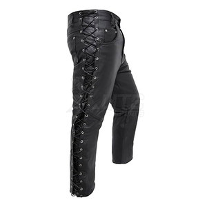 Pantalones de Motociclismo de Cuero de Alto Rendimiento, Cómodos, Transpirables, para Todas las Estaciones, con Costuras de Seguridad, de Alta Calidad - Product Image 4