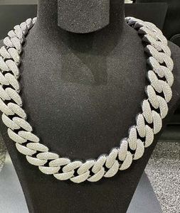 Moissanita VVS, Plata de Ley 925, 24 mm, 22 Pulgadas, Estilo Hip-Hop, Incluye Plata de Ley 925 y Probador de Diamantes - Product Image 3