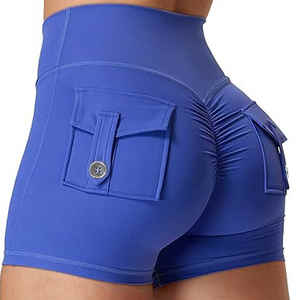 Short de yoga grande taille Short de yoga taille Leggings usine vente en gros Short de course pour filles pour femmes 2025 - Product Image 6