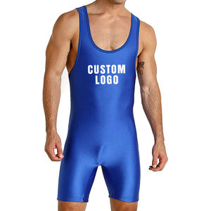 Quantité minimale de commande bas Concevez vos propres hommes Lutte Singlet Stretch Respirant Léger Sublimation Uniforme avec Design Cool - Product Image 5