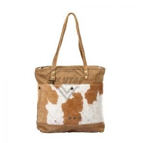 Haute Qualité Solide Brun En Cuir Véritable Grand Portable Fermeture À Glissière Sac Résistant À L'eau Logo Personnalisé pour Hiver Printemps - Product Image 4