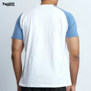 Camiseta Vintage de Alta Calidad en Oferta, 300 g/m², de Lujo, de Algodón Pesado/Fibra de Bambú, Antiencogimiento, de Corte Holgado, con Mangas Raglán en Contraste para Hombre - Product Image 3