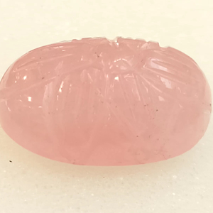 Natural melocotón Rosa morganita cabujón hecho a mano diseño Floral piedra preciosa Ovalada para la fabricación de joyas - Product Image 3