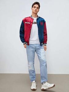 Best-seller Vestes universitaires Letterman d'hiver personnalisées Blouson de baseball à col montant à vendre - Product Image 4