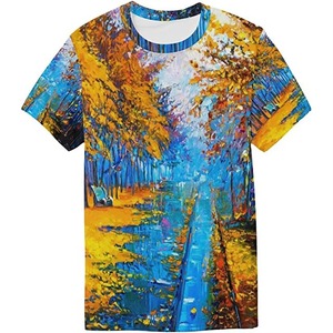เสื้อยืดผู้ชายผ้าฝ้าย100% น้ำหนักเบานุ่มระบายอากาศแห้งเร็วแขนสั้นพอดีลำลองกำหนดโลโก้พิมพ์แบรนด์ได้ - Product Image 1