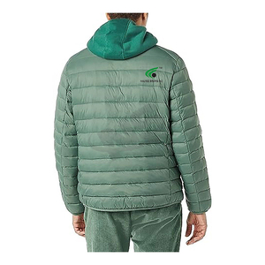 Veste polaire pour hommes à prix réduit OEM logo personnalisé couleur unie vêtements d'extérieur matelassé à bulles vêtements de mode veste d'hiver - Product Image 5
