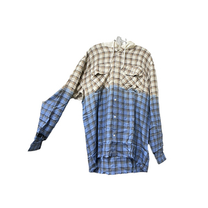 เสื้อเชิ้ตแขนยาวผ้าฝ้ายฟลานเนลหนานุ่ม 100% ลายตารางย้อมเส้นด้าย ขายส่ง เสื้อเชิ้ตผู้ชายสีพื้น มีฮู้ด เสื้อเชิ้ตผู้ชายลายมัดย้อมไล่สี - Product Image 1