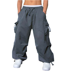 กางเกงร่มชูชีพสำหรับผู้ชายพร้อมเชือกรัดข้อเท้าปรับได้เพื่อดูทันสมัยกางเกงร่มชูชีพที่ทนทานสำหรับผู้ชาย - Product Image 2