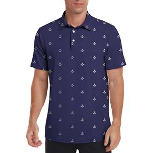 OEM Service Factory Supply Casual <b>Collar</b> Short <b>T</b>-<b>Shirt</b> Printed And sublimated Polo <b>Shirts</b> <b>with</b> Contrasting Trim Men's Polo - Product Image 2