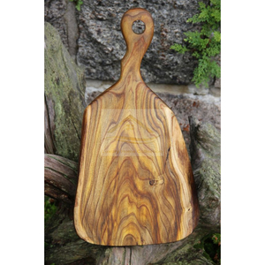 Planche à découper élégante en marbre et en bois artisanale Planche à découper longue taille Ustensiles de cuisine de table Utilisation de la planche en bambou - Product Image 6