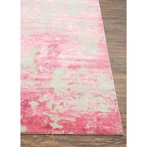 Alfombra Kavi Gris y Negra Anudada a Mano de Lana y Seda de Bambú con Patrón Abstracto para Sala de Estar o Pasillo, Tamaño 9x12 - Esk-431 - Product Image 4