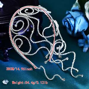 Bridella BHP620-S <b>Silver</b> Crystal Rhinestone <b>Headband</b>-Elegant Bridal Floral Design Comfortable Fit for Weddings & Formal Events - Product Image 4