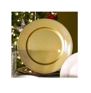 Vente en gros d'assiettes de présentation écologiques en or rose faites à la main technologie de mariage verre noir argent blanc couleurs d'emballage chinois - Product Image 6