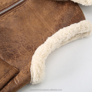 Chaleco de Cuero Formal para Hombre, Diseño de Invierno, Cálido, Reversible, con Cremallera, Transpirable, Resistente al Viento - Product Image 6