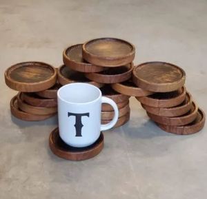 New Arrival Polished Pure Wooden <b>Coasters</b> <b>Set</b> With Holder <b>Coaster</b> <b>and</b> <b>Placemats</b> Reusable Mats & Pads for Home Decoration - Product Image 6