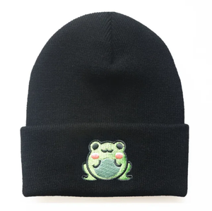 L'usine fournit directement le logo d'impression de bonnet personnalisé 100% bonnet en acrylique bonnet tricoté en chapeau d'hiver - Product Image 5