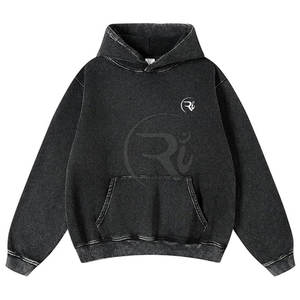 Sudaderas con capucha vintage de estilo personalizado para hombre Sudaderas con capucha vintage de manga larga con estampado personalizado básico de buena calidad - Product Image 1