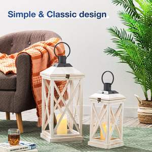 Bougeoir en bois indien rustique fabriqué à la main bougeoir décoratif de décoration de noël - Product Image 6