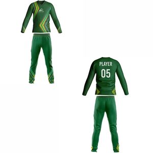 เครื่องแบบกีฬาชุดคริกเก็ตพิมพ์โลโก้และหมายเลข2025ออกแบบได้ตามต้องการ - Product Image 6