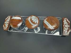 Zahra Collection Contenedor de almacenamiento de alimentos de madera lacada con preservación de frescura Regalo de Ramadán de lujo - Product Image 2