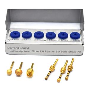 Lateral Abordagem <span class=keywords><strong>Sinus</strong></span> Lift Brocas Kit conjunto de 6 pcs Implante Dentário Cirúrgico Lateral Alargador Brocas Membrana <span class=keywords><strong>Sinus</strong></span> Lift 6 Pcs Kit