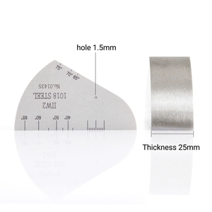 Blocco di calibrazione ad ultrasuoni V2 e supporto in acrilico per la calibrazione dell'angolo e della sensibilità del rilevatore di difetti - Product Image 3