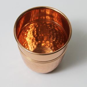 Verre à boire naturel en métal cuivré de haute qualité pour restaurant à domicile avec personnalisation du logo - Product Image 4