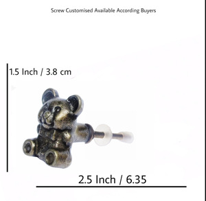 Antique bébé Panda fonte laiton tiroir armoire poignée tire Style Design industriel pour armoire cuisine chambre salle à manger - Product Image 3