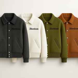 Vestes en laine Letterman personnalisées pour hommes | Vestes d'hiver de baseball en laine mélangée | Streetwear Bomber Outerwear Broderie - Product Image 2