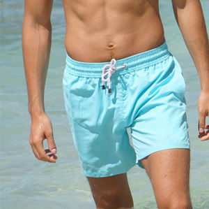 Haute qualité femmes séchage rapide maillot de bain Shorts poches décontracté écologique plage course troncs personnalisé Sublimation solide - Product Image 5