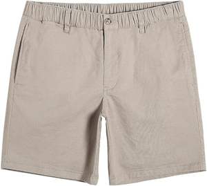 กางเกงลำลองขาสั้นผ้าฝ้ายผู้ชาย, กางเกงเอวยางยืดมีหลายกระเป๋าสวมใส่ในฤดูร้อนใส่เดินเล่นได้ทุกวัน - Product Image 4