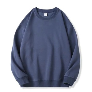 Chemises pour hommes unies de qualité supérieure décontracté col rond vente en gros sweat-shirt pour hommes Design élégant sweats surdimensionnés - Product Image 1