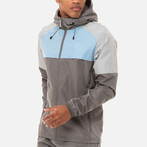 Nouvelle veste coupe-vent élégante pour homme avec fermeture éclair, ensemble coupe-vent fin pour l'hiver - Product Image 3