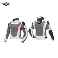 Blouson de moto pour homme à manches longues, respirant, color-block, 300g, en polyester, pour la course, avec rembourrage de protection, logo personnalisé