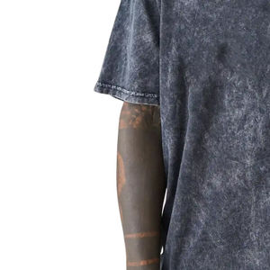 เสื้อยืดผู้ชายผ้าฝ้าย100% โอเวอร์ไซส์ดีไซน์ใหม่เป็นมิตรต่อสิ่งแวดล้อมเสื้อยืดซักลายโลโก้แบบย้อนยุคออกแบบได้ตามต้องการ180กรัม - Product Image 6