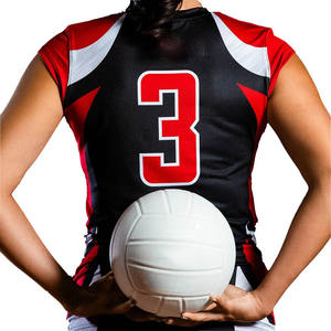 Impression par sublimation sur uniforme de volley-ball personnalisé, tissu respirant et doux, parfait pour le confort, la flexibilité et les performances des joueurs. - Product Image 6